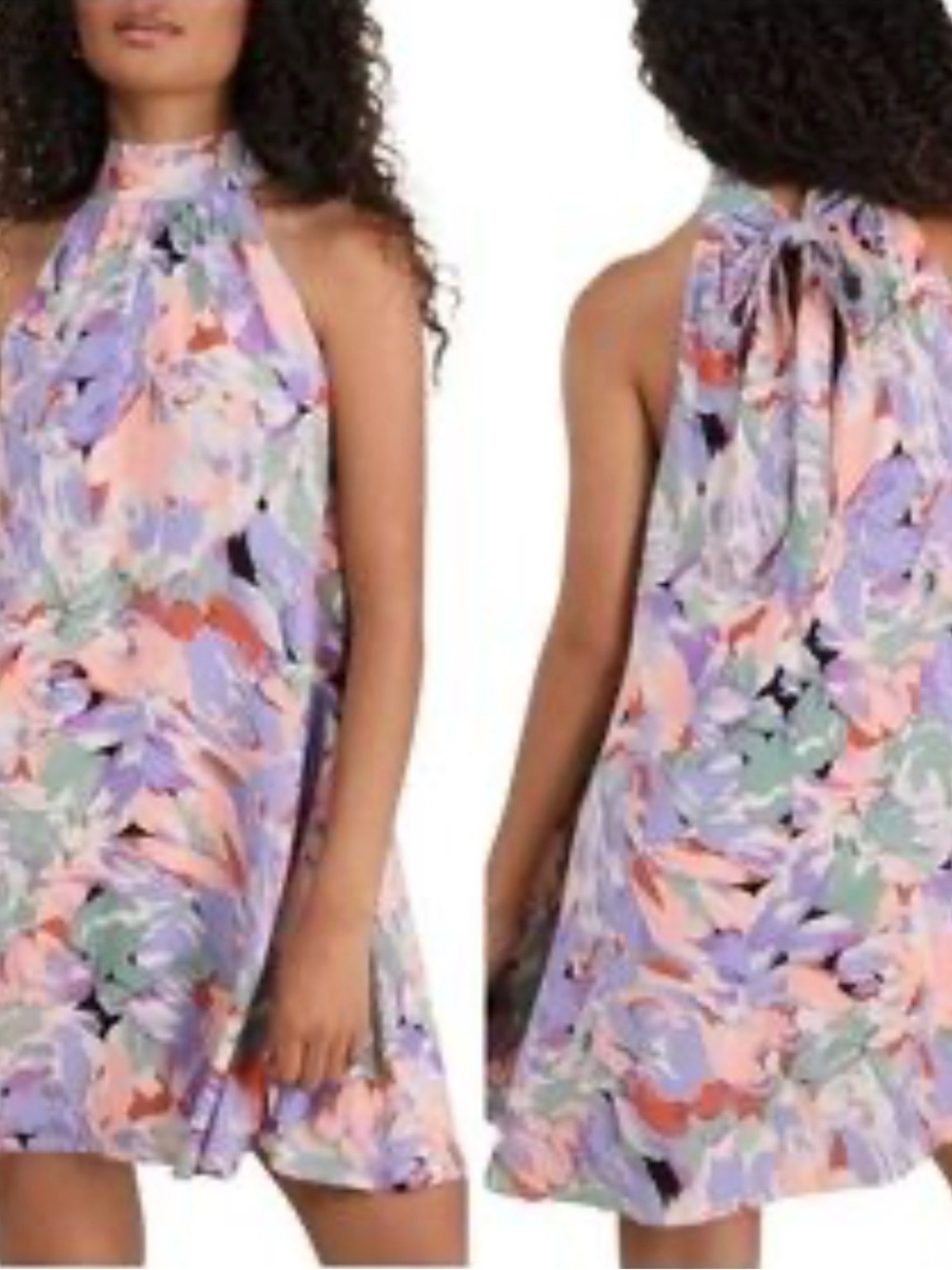 Lulus Tied Back To You Floral Mini Swing Dress - Picture 7 of 7